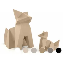 Vondom »Kitsune & Kokitsune« Origami Figur klein / Lackiert Hochglanz / Camel 3120