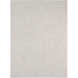 TT Home, Teppich, Wohnzimmer Teppich Esszimmer Kurzflor Skandinavisches Design Bogen Motiv Boho (160 x 120 cm)