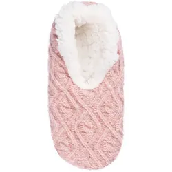 s.Oliver Cosy Cable Knit Slipper Hausschuhe Damen 4231 - adobe rose 37-38
