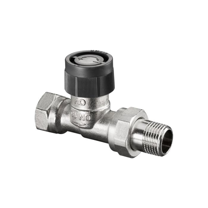 Oventrop Baureihe A Thermostatventil 1181110 Messing vernickelt, DN 32, Durchgang