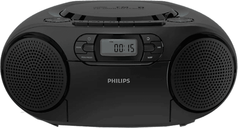 Radio CD - Philips TAZ2200/10, 3 W, Bluetooth, Digital, CD, radio FM, USB, Negro