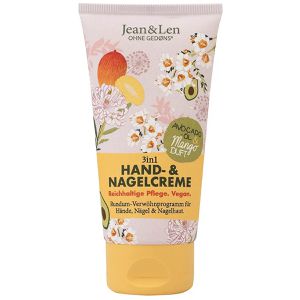 Jean&Len Handcreme Hand- & Nagelcreme Mango & Avocado, Shea- und Kakaobutter, für alle Hauttypen, 75 ml