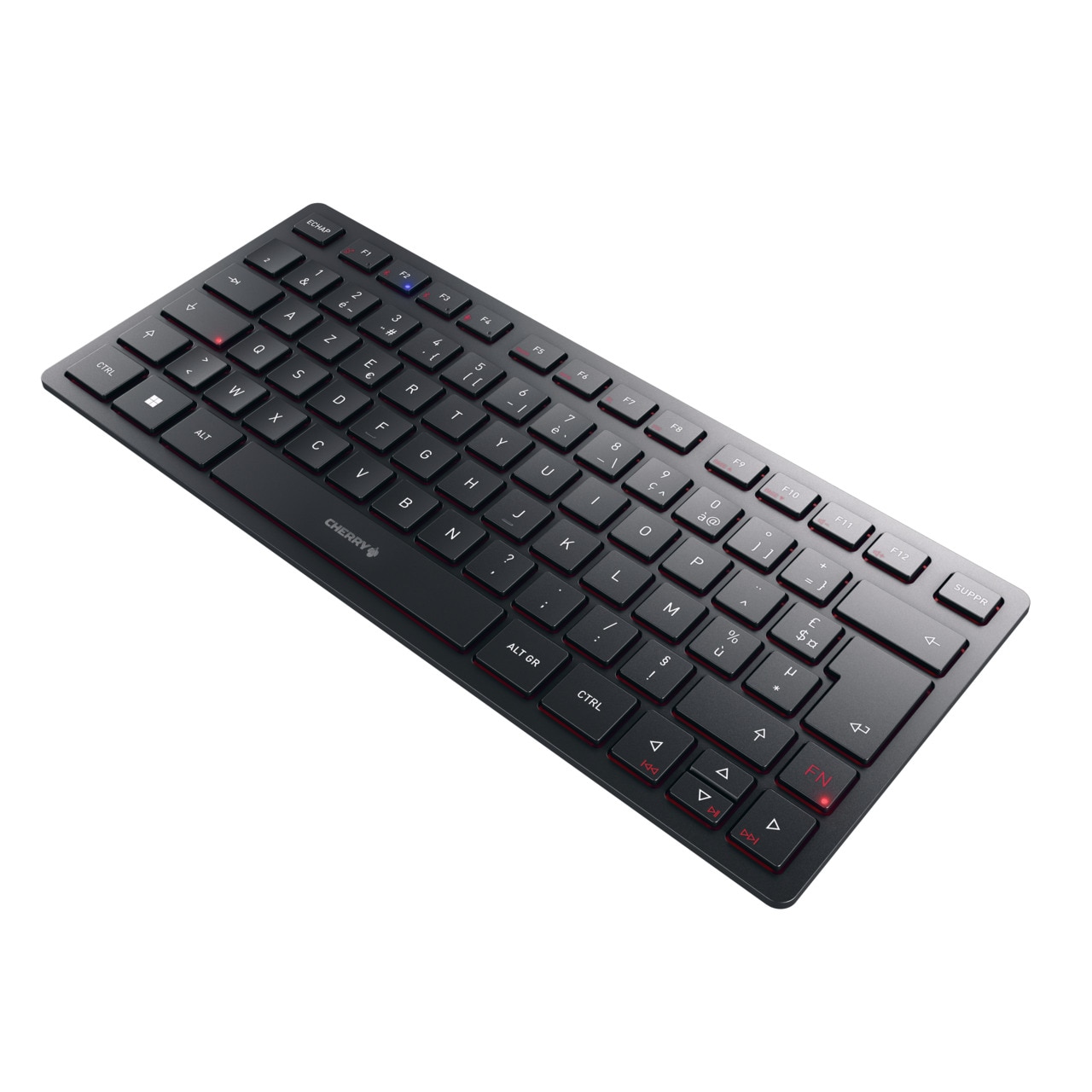 Cherry KW 9200 MINI Tastatur kabelgebunden / kabellos, Schwarz (Layout: Französisch)