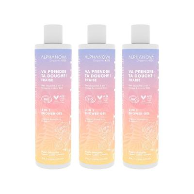 Alphanova Kids 3-in-1 Duschgel Erdbeere x3 3x250 ml