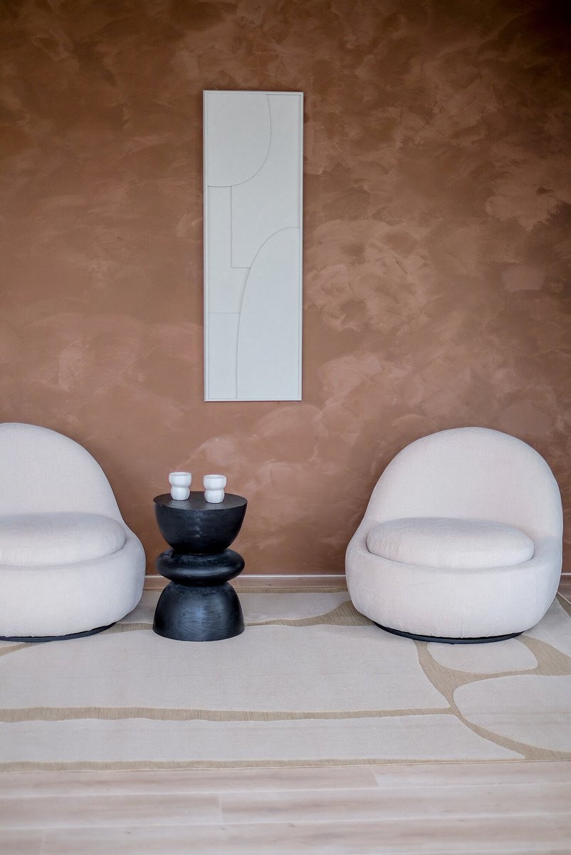 Vloerkleed Stone Bruin met Stone Look van Polypropyleen