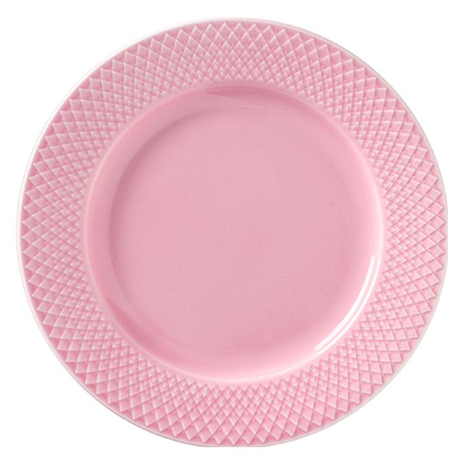 Lyngby Rhombe Color Teller flach (4x, 21 cm) (201930)