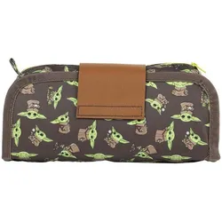 The Mandalorian, Etui, Federmäppchen Klett Grogu, braun