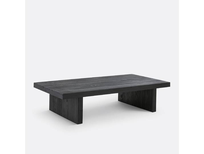 LA REDOUTE Table basse, en pin massif, MALIO Noir