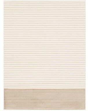 ECARPETGALLERY Madison White/Tan Modern & Contemporary Rug