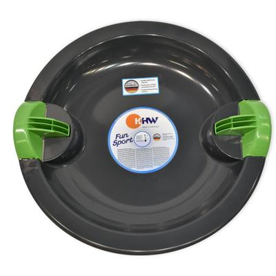 Schneerutscher KHW "Fun UFO anthrazit", grau (anthrazit), Schlitten, KinderB:65cm H:7cm L:65cm, Kunststoff, B:65cm H:7cm L:65cm