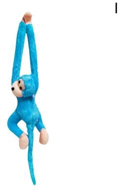 JoyToys Long Arm Monkey Plush Toy Hanging Stuffed Animal Cute Curtain Decor Gift blue