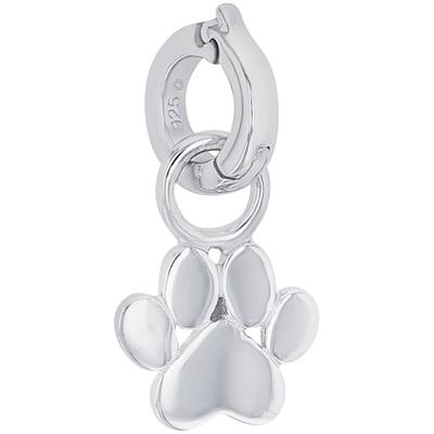Charm-Einhänger AMOR "Pfote", silber (silberfarben), Charms, Damen, Silber 925 (Sterlingsilber)