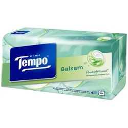 Tempo Taschentücherbox Balsam 4-lagig weiß, 90 Tücher