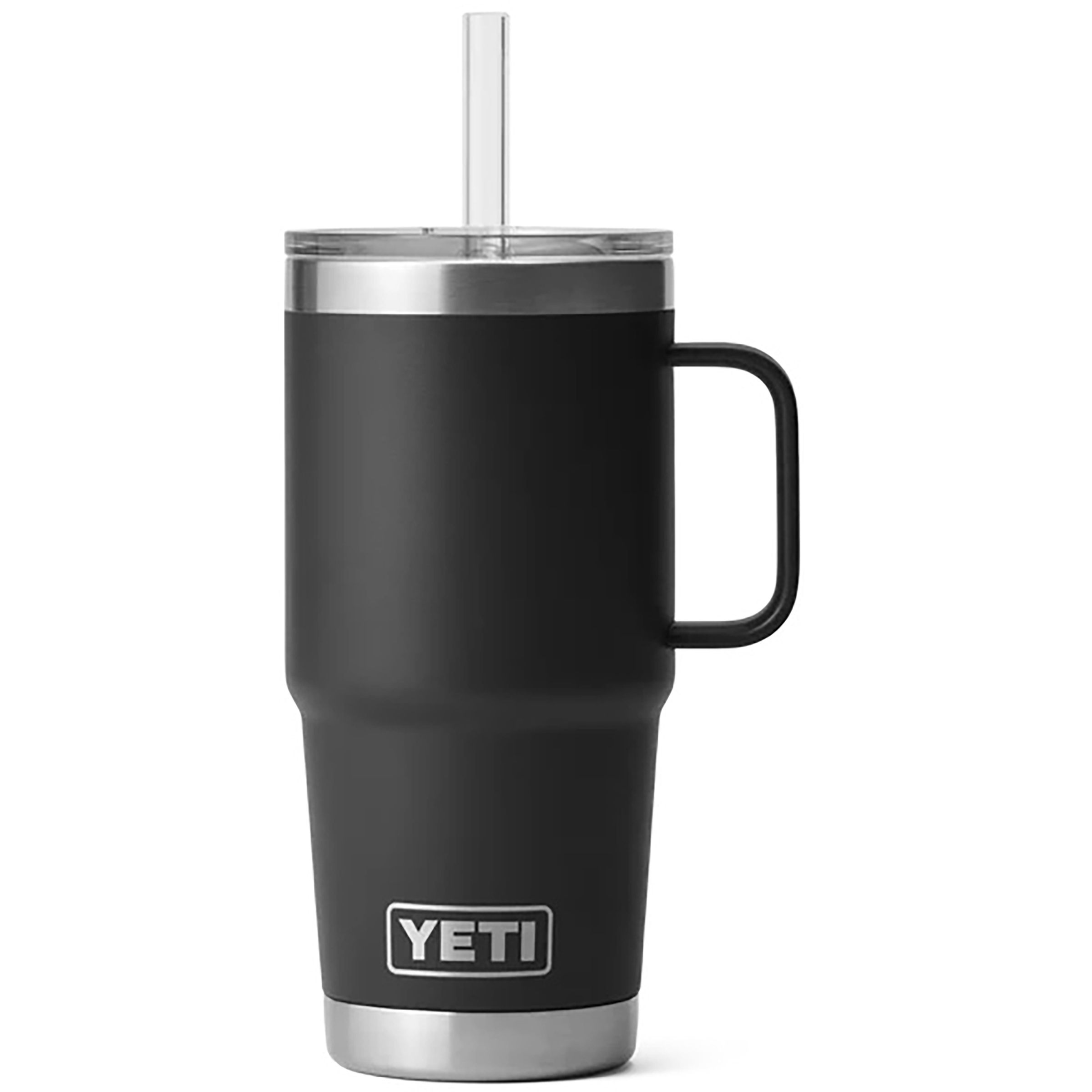 Yeti Rambler 25oz Straw Isolierbecher Isolierflaschen schwarz Größe 739ml Reise | Lifestyle