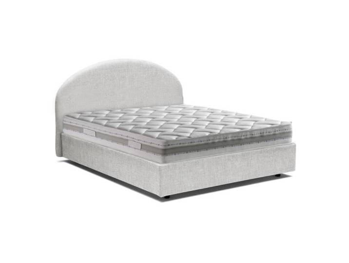 Lit simple Beatrice - DMORA - Luna Design - Ouverture frontale - Convient pour matelas 80x190 - Blanc
