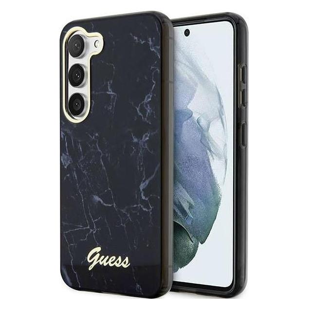 Guess GUHCS23SPCUMAK S23 S911 black/black hardcase Marble (Samsung Galaxy S23) (GUE002687-0)