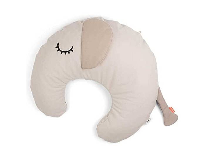 Done by Deer Still- und Babykissen Elphee Sand - Oeko-TEX® Zertifiziert - Bezug: 100% Bio-Baumwolle. Füllung: Mikroperlen aus expandiertem Polystyrol, Polyesterwatte