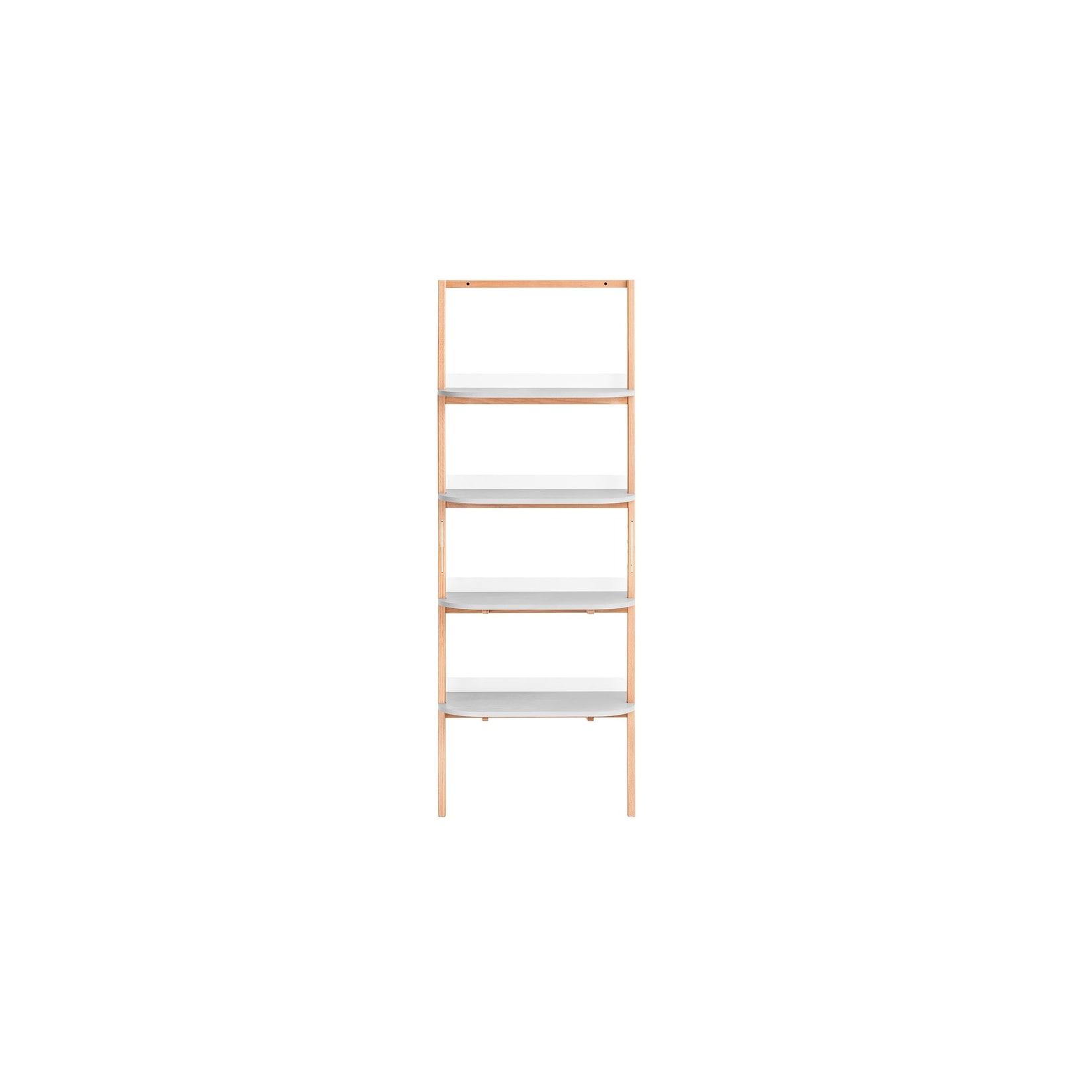 SoBuy Bücherregal mit 4 Fächern Hellgrau 65x38,2x169,3cm Nordisch