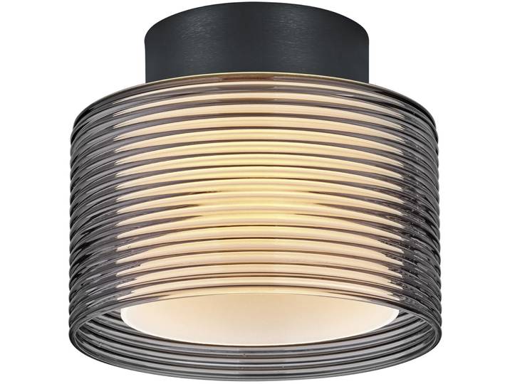 Bankamp Designer-Deckenlampe Grand Groove schwarz Eisen/Acryl/Glas 1600 lm B 17 cm - LED - Lichtfarbe: Extra warmweiss - LED Energiesparlampen