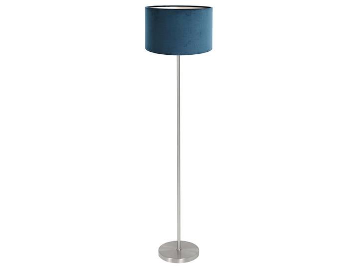 Lampadaire Noor Type A 20 x 134 x 15cm Bleu/Argenté/Bleu Velours E27