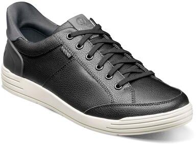 Nunn Bush Kore City Walk EZ Moc Toe Lace to Toe Oxford Shoes - Mens 7.5 Black Oxford Medium