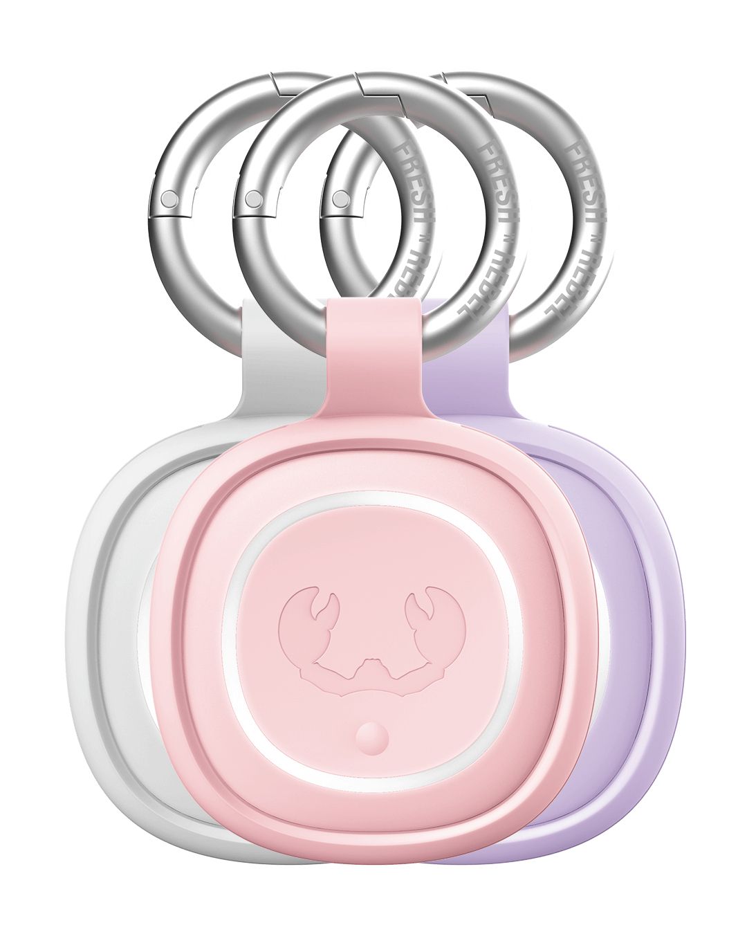 Fresh n Rebel Smart Finder 2 3er Pack Apple Find My, Googles Find Hub (Weiß, Pink, Violett) 232987
