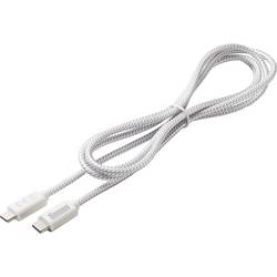 Dehner Elektronik USB-C® Kabel USB 2.0 USB-C® Stecker 1.5 m Weiß Flexibel Power cable (USB-C to USB-C)