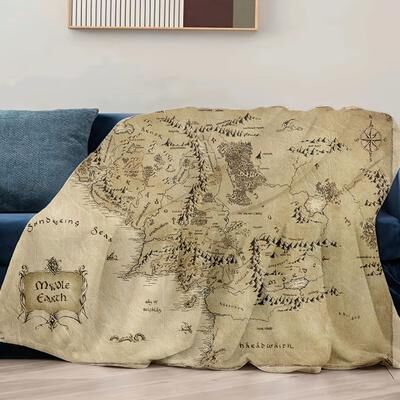 Shop Station Middle Earth Blanket Soft Fleece Lord Of The Rings Throw Blanket For Couch, Bed & Sofa a 29.53 39.37 In