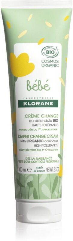 Klorane Bébé Calendula crème apaisante pour bébé et enfant na přebalování s BIO měsíčkem 100 ml