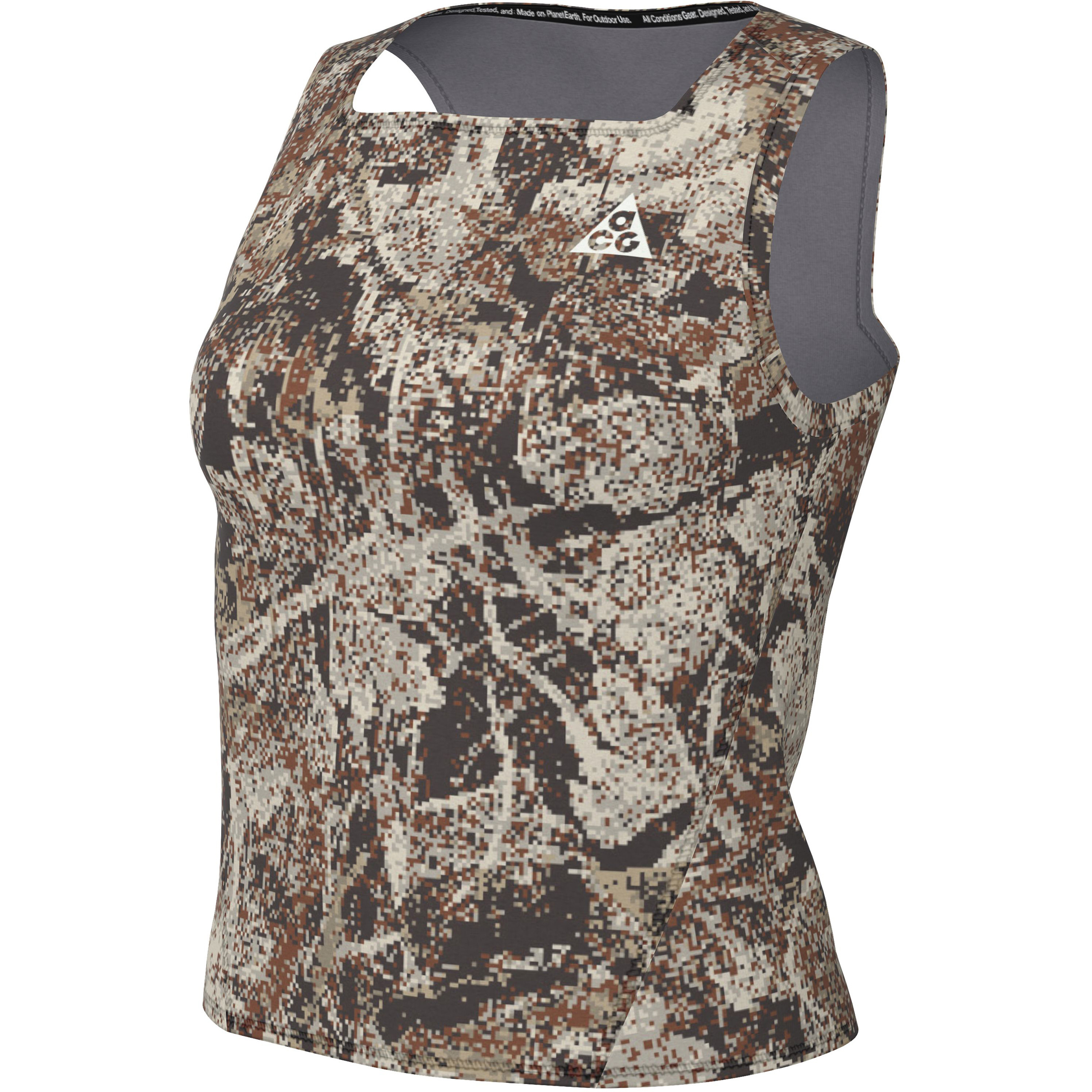 Nike ACG Crop AOP Top Damen Tanktops gruen Größe L Trailrunning | Laufen Elastisch