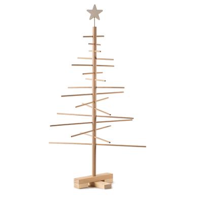 Dekobaum KREBS GLAS LAUSCHA "KGL03629, Weihnachtsdeko", beige (natur), H:75cm, Holzwerkstoff, Dekofiguren, Höhe ca. 75 cm