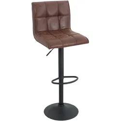 riess-ambiente Barhocker MODENA - höhenverstellbar vintage braun Barstuhl Fußablage Microfaser