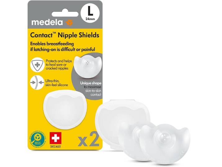 MEDELA Contact - Bouts de sein en silicone, taille M (20 mm), lot de 2