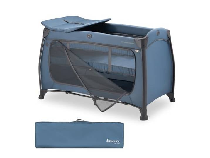 Hauck Reisebett Set mit Neugeborenen Zubehör Play N Relax Center Dark Blue