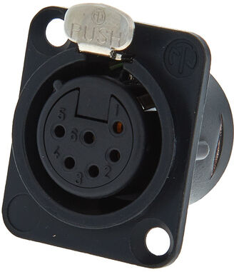 Neutrik NC6 FDL1 B Schwarz
