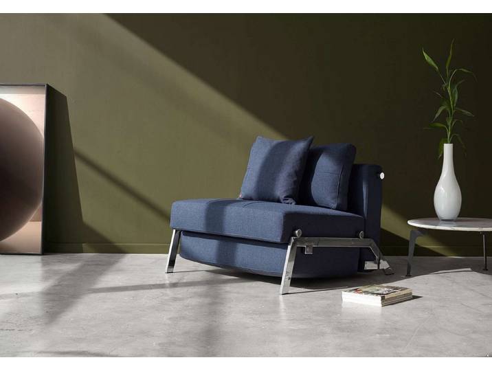 INNOVATION LIVING ™ Sessel CUBED Schlafsessel, bequem, hochwertige Verarbeitung, edle Chrom Füße