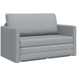 vidaXL Schlafsofa 110cm Hellgrau Stoff