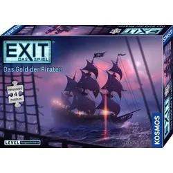 KOSMOS - EXIT®-Das Spiel+Puzzle Das Gold der Piraten, Level Fortgeschrittene