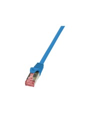 LogiLink PrimeLine Patch-Kabel RJ-45 M M 2 m SFTP PiMF CAT 6 halogenfrei Blau (CQ2056S)