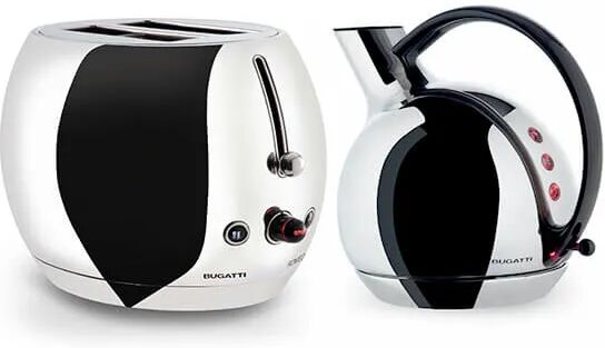 Bugatti Giulietta Kettle and Romeo Toaster Set Chrome