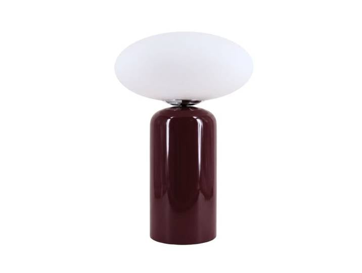 Lampe à poser design en céramique bordeaux 43cm