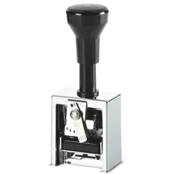 Reiner Paginierstempel »B2« Zifferngröße 4,5 mm silber