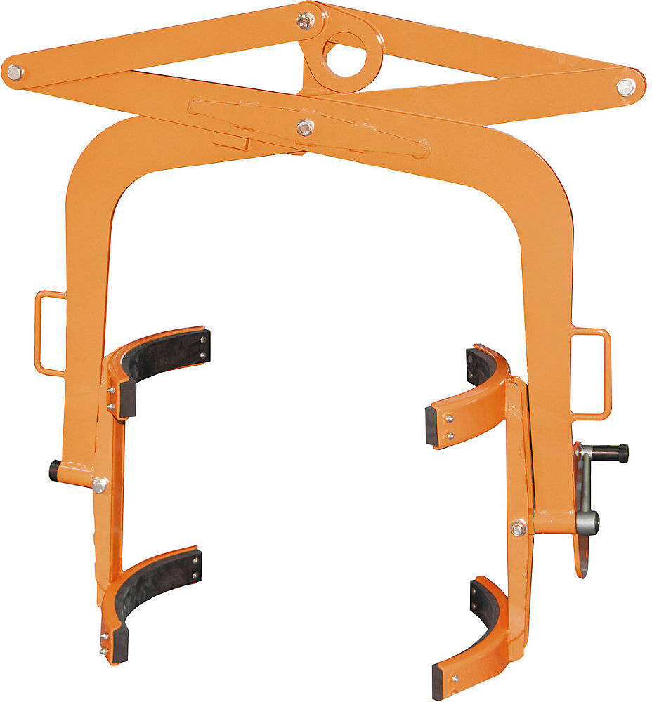 Fasswendezange, für 200 l Stahl-Spund- und Deckelfässer, orange eurokraft pro