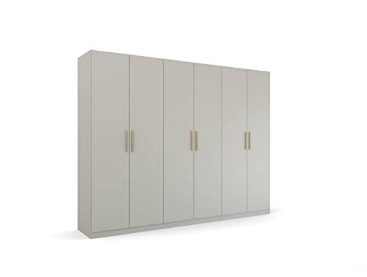 Rauch Möbel Quadra-Spin SKANDI, Kleiderschrank, Seidengrau, Breite 271 cm