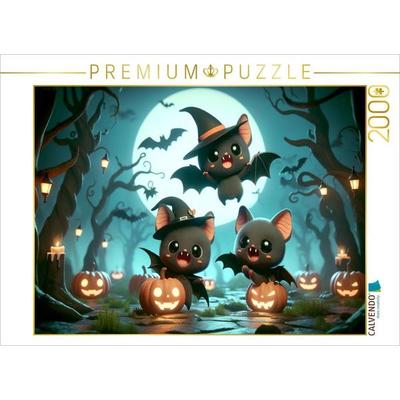 CALVENDO Puzzle Das Halloween-Abenteuer der kleinen Vampirfledermäuse | 2000 Teile Lege-Größe 90x67cm Foto-Puzzle für glückliche Stunden