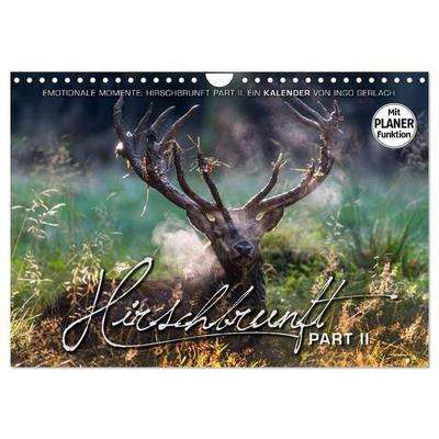 Emotionale Momente: Hirschbrunft. Part II. (Wandkalender 2027 DIN A4 quer), CALVENDO Monatskalender