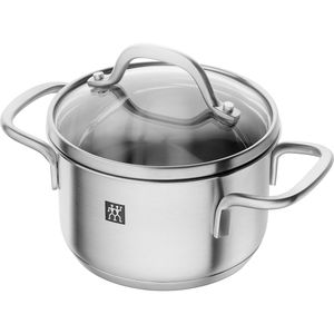 Zwilling Kochtopf Pico Bratentopf, 0,8 Liter, induktionsgeeignet, aus Edelstahl, 12 x 13 cm (ØxH)