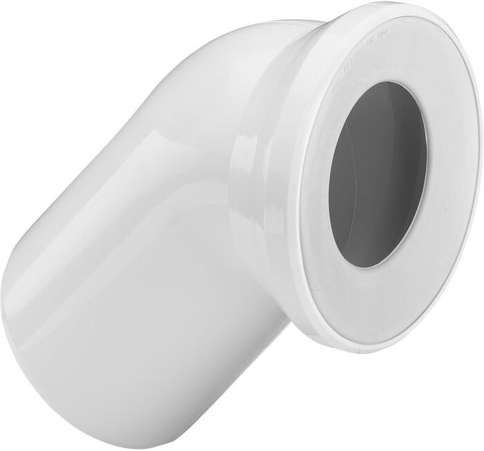 Viega WC-Anschlussbogen 3812 45 Grad, DN 100, weiss