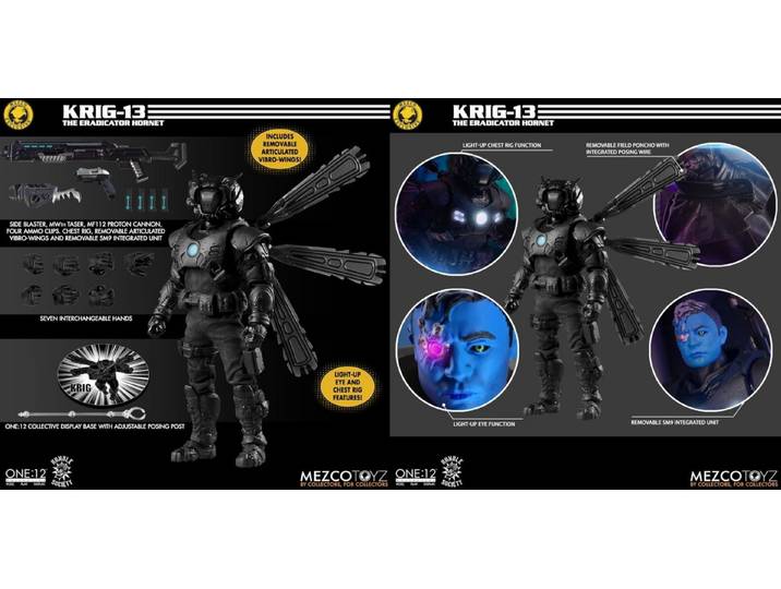 Mezco Toys Actionfigur ONE-12 COLLECTIVE KRIG-13 ERADICATOR HORNET MDX ACTIONFIGUR