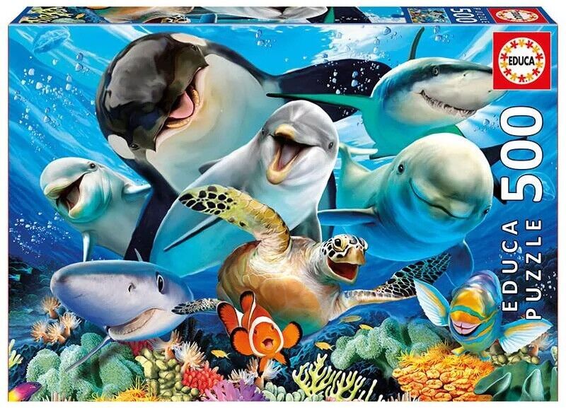 Puzzle 500 pcs Selfie sous l'eau - Educa